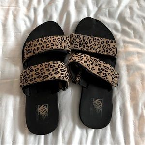 Vans Leopard Print Sandals